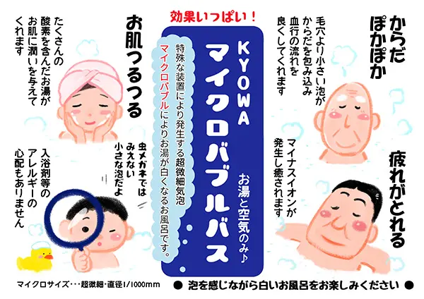 マイクロバブルバスイラスト
